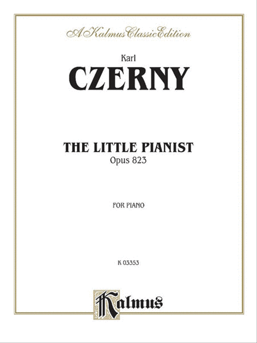 Little Pianist, Op. 823 Little Pianist, Op. 823 Piano Method scores gallery preview page 1