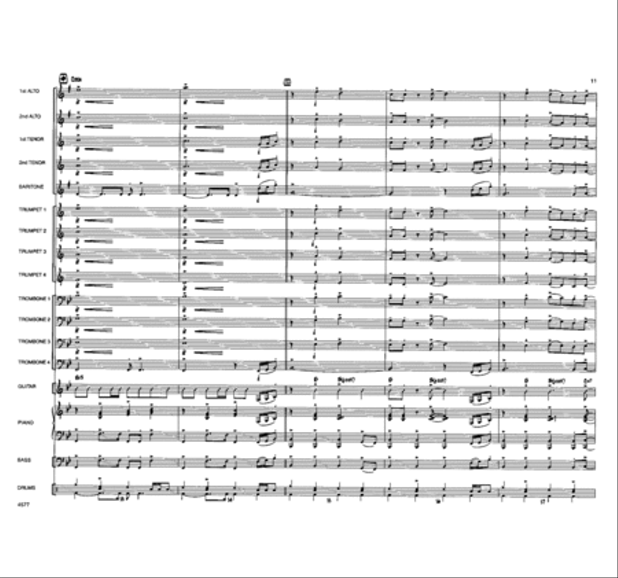 O Come, All Ye Faithful Jazz Ensemble scores gallery preview page 12