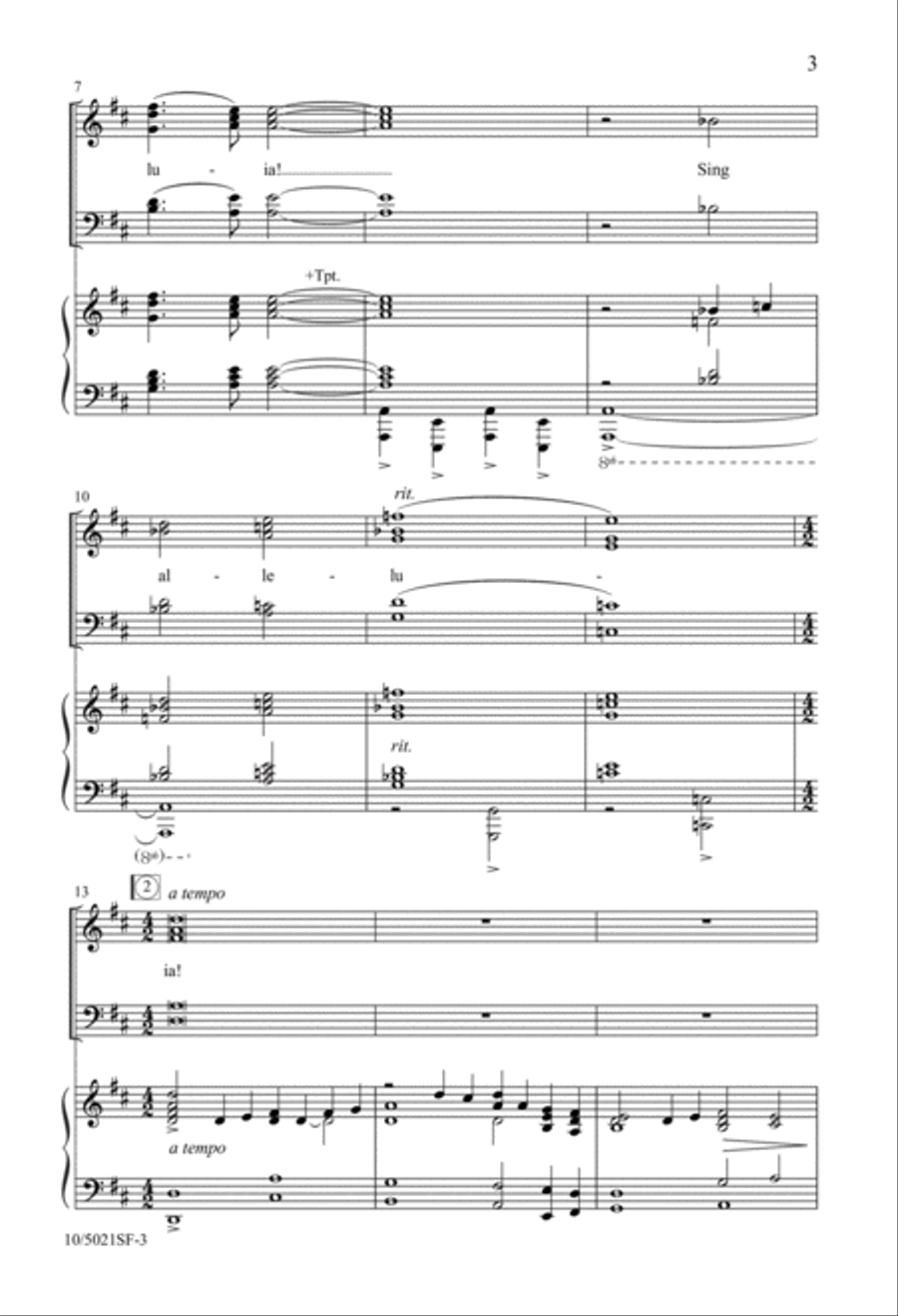 My Redeemer Lives! Alleluia! 4-Part scores gallery preview page 3