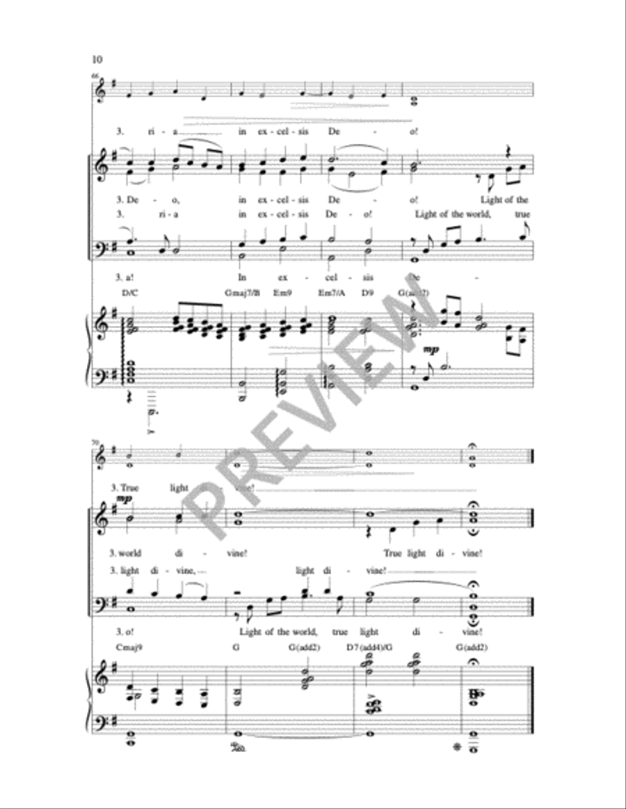 Light of the World 4-Part scores gallery preview page 11