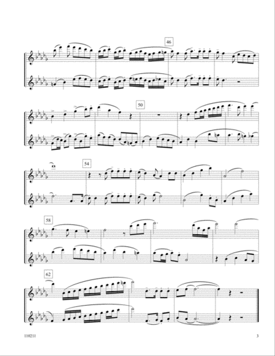 A New Name In Glory (unacc) Flute Duet scores gallery preview page 3