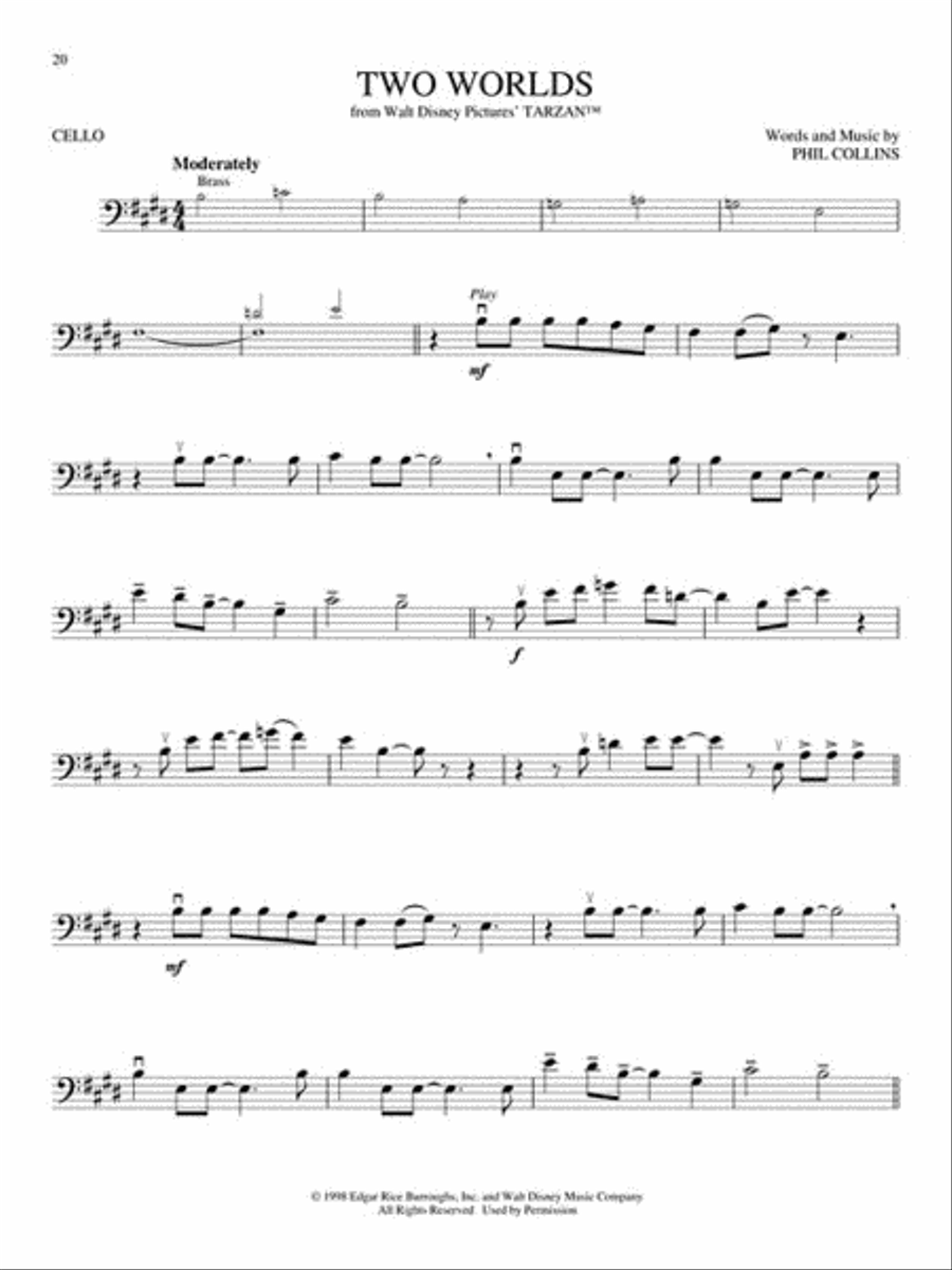Disney Greats Cello scores gallery preview page 4