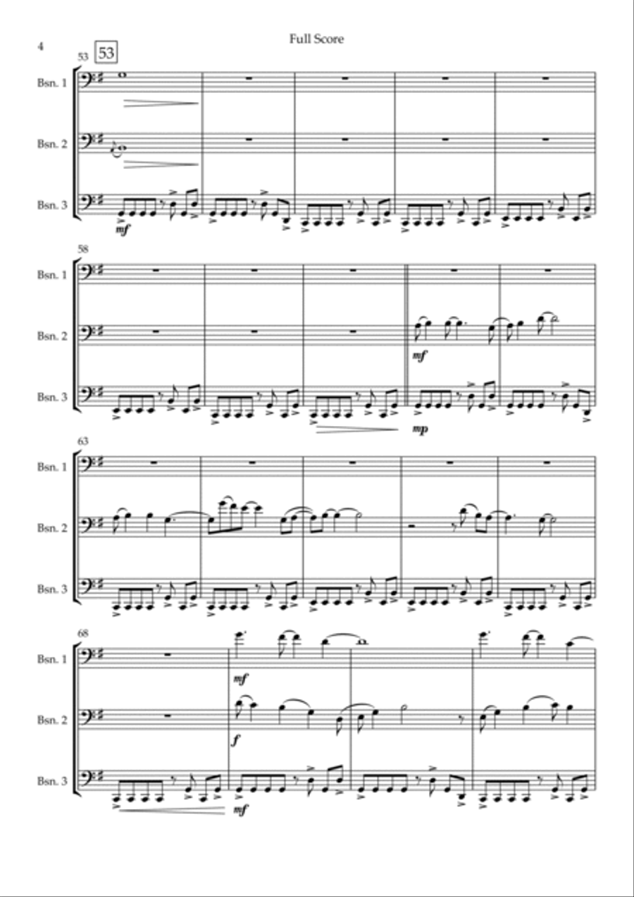 Without You Woodwind Trio scores gallery preview page 4