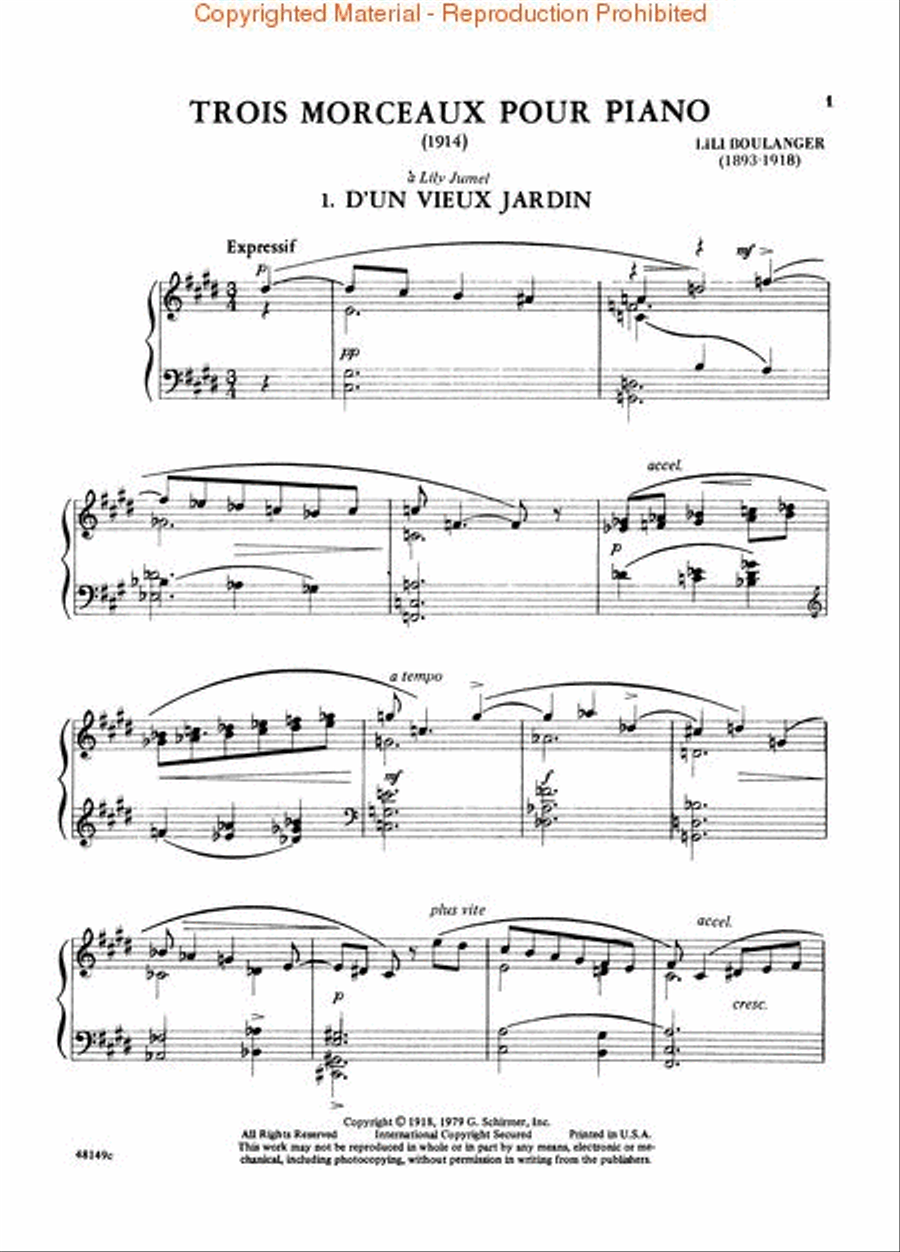 3 Morceaux Piano Solo scores gallery preview page 2