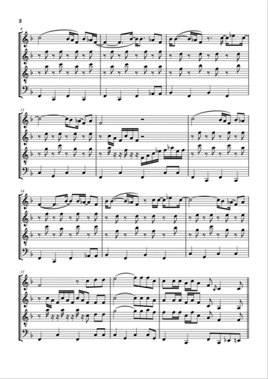 I Am A Man Of Constant Sorrow Woodwind Quartet scores gallery preview page 3
