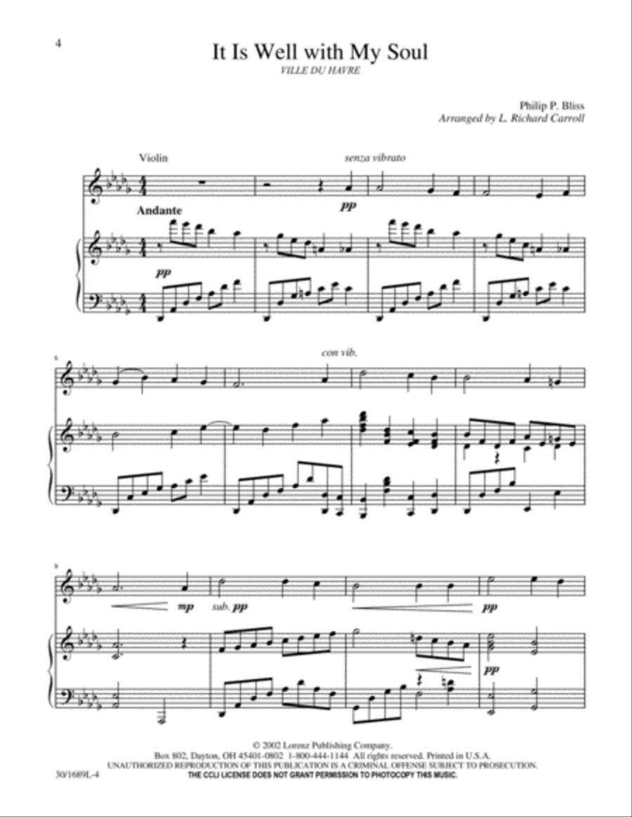 The Sacred Violinist Violin Solo scores gallery preview page 2