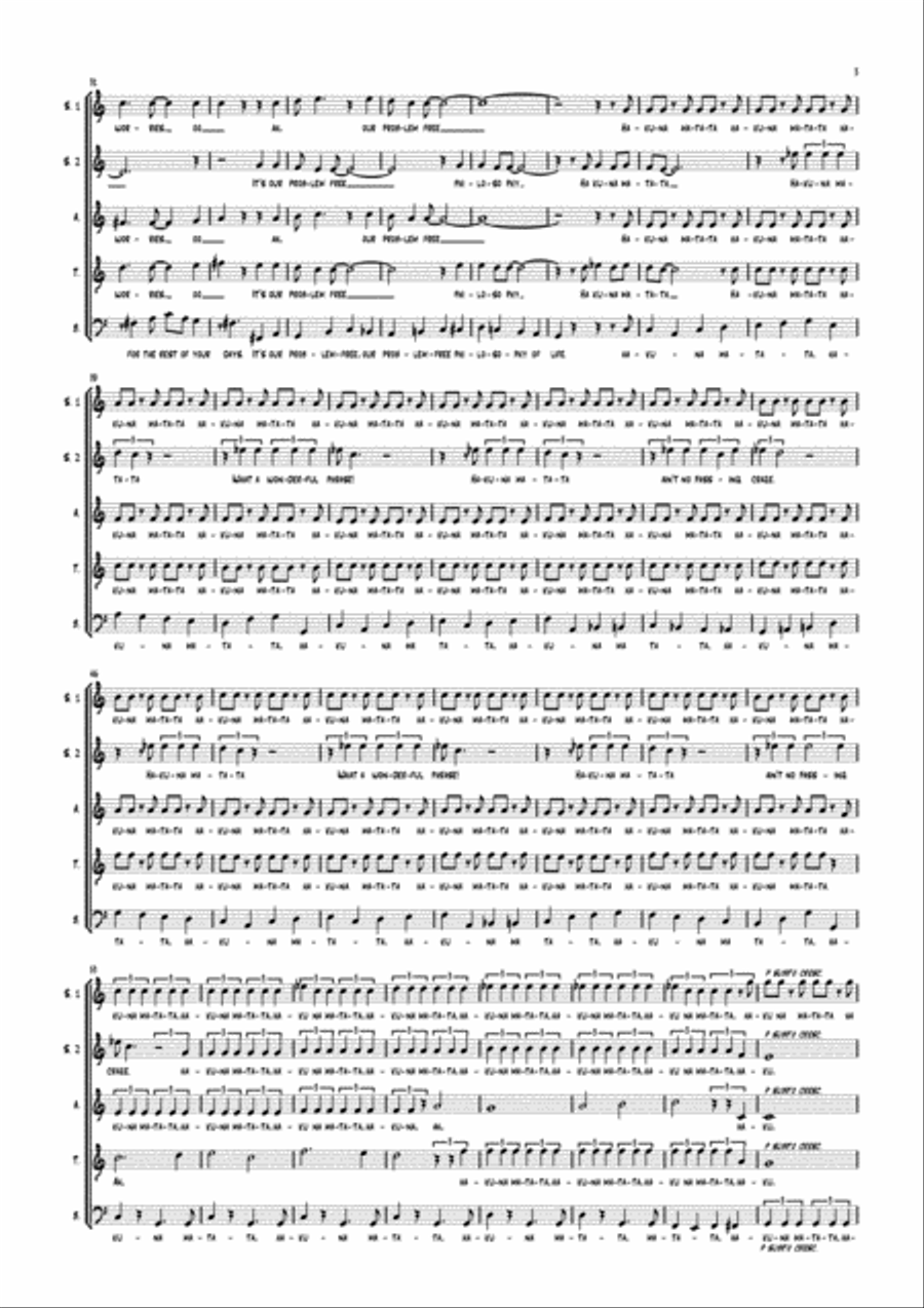 Hakuna Matata Hakuna Matata Divisi scores gallery preview page 3