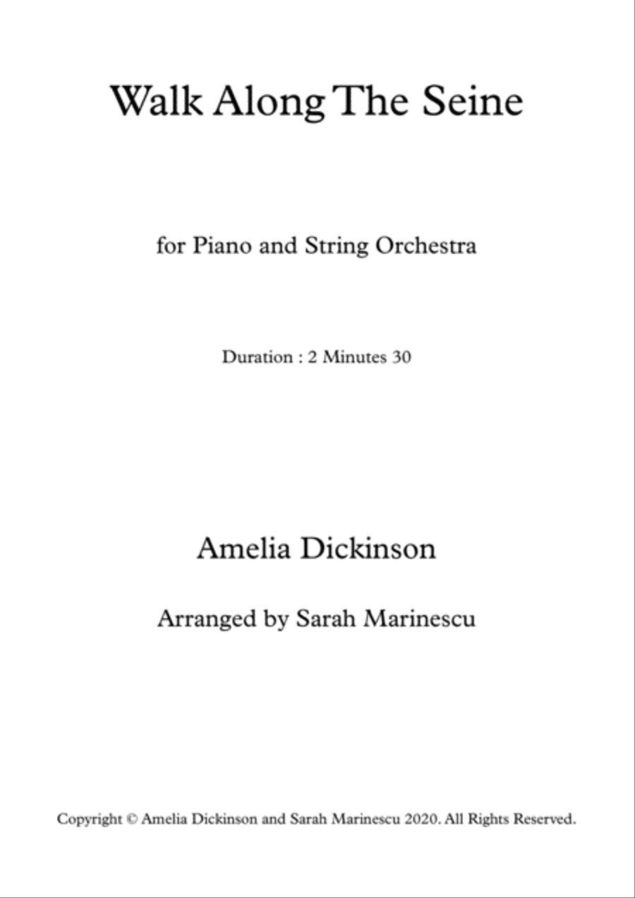 Walk Along The Seine Walk Along The Seine Large Ensemble scores gallery preview page 1