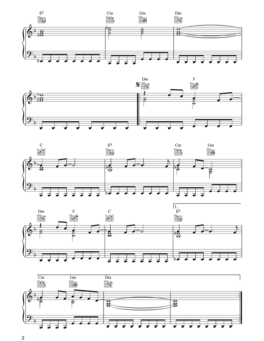 Crockett's Theme (from Miami Vice) Piano Solo scores gallery preview page 2