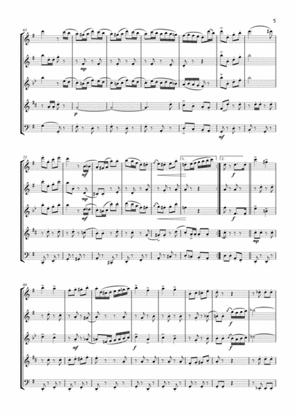 Petersburger Schlittenfahrt (Wind Quintet) - Score image number null