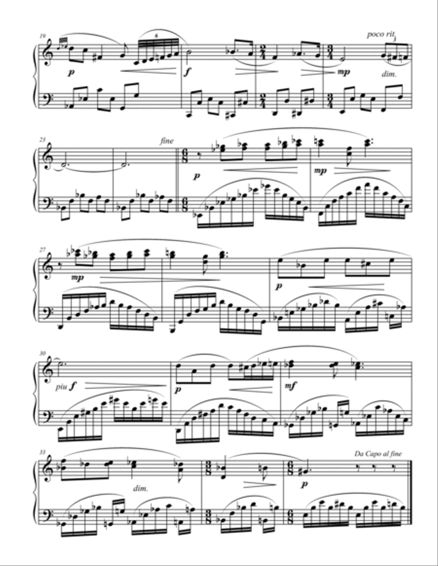Sketches, for solo piano Piano Solo scores gallery preview page 6