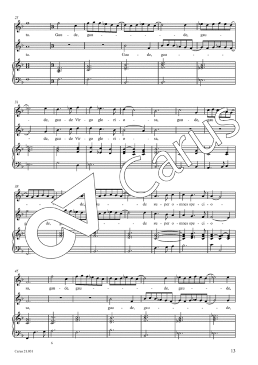 Quatre Antiennes a la Vierge pour deux dessus Soprano Voice scores gallery preview page 14