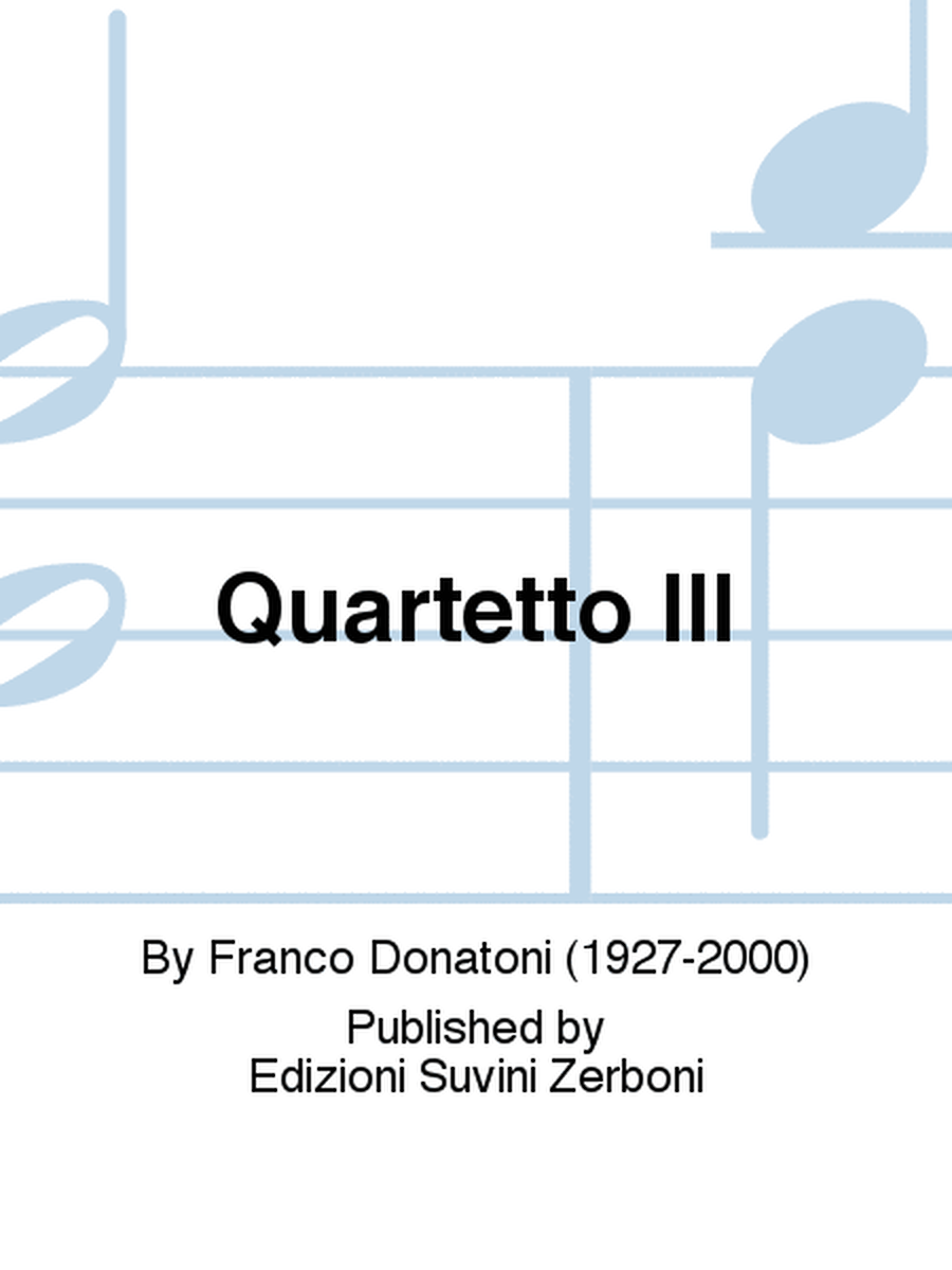 Quartetto III