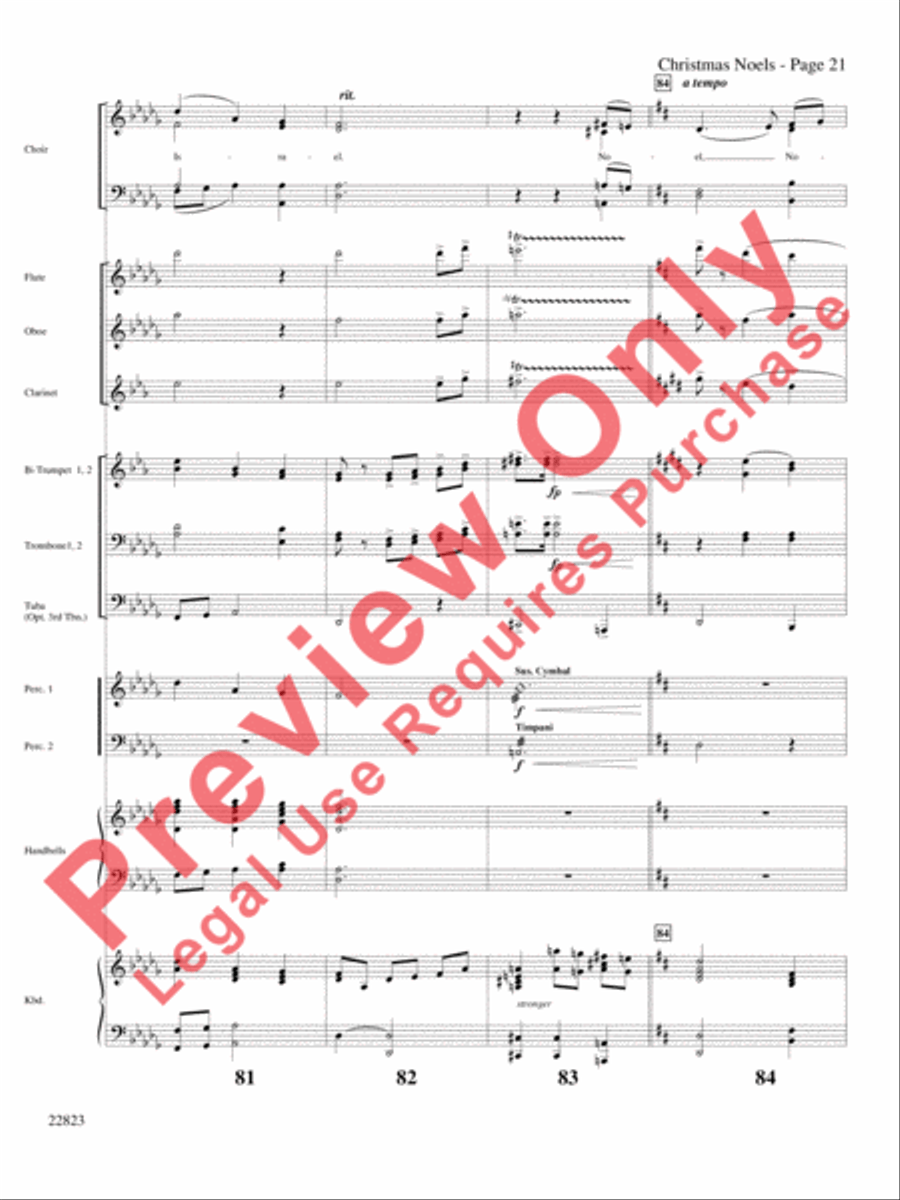 Christmas Noels Choir scores gallery preview page 22