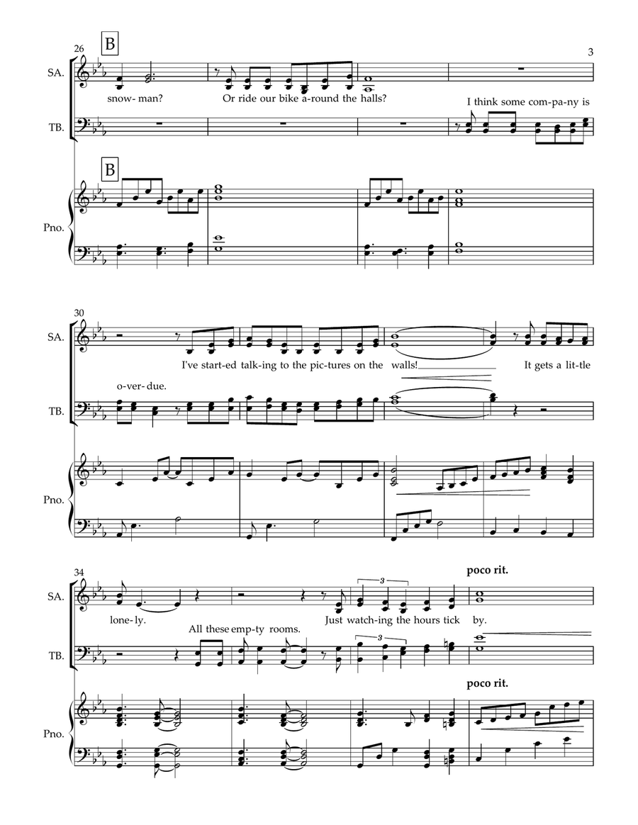 Do You Want To Build A Snowman? 4-Part scores gallery preview page 4