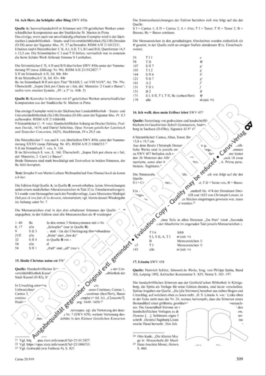 Opera varia I. Works with 1-7 parts (Complete edition, vol. 19) [Werke mit 1-7 obligaten Stimmen] Score scores gallery preview page 366