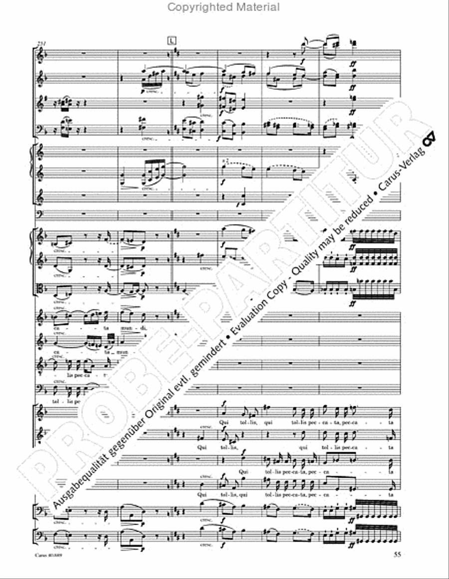 Missa solemnis Missa solemnis 4-Part scores gallery preview page 71