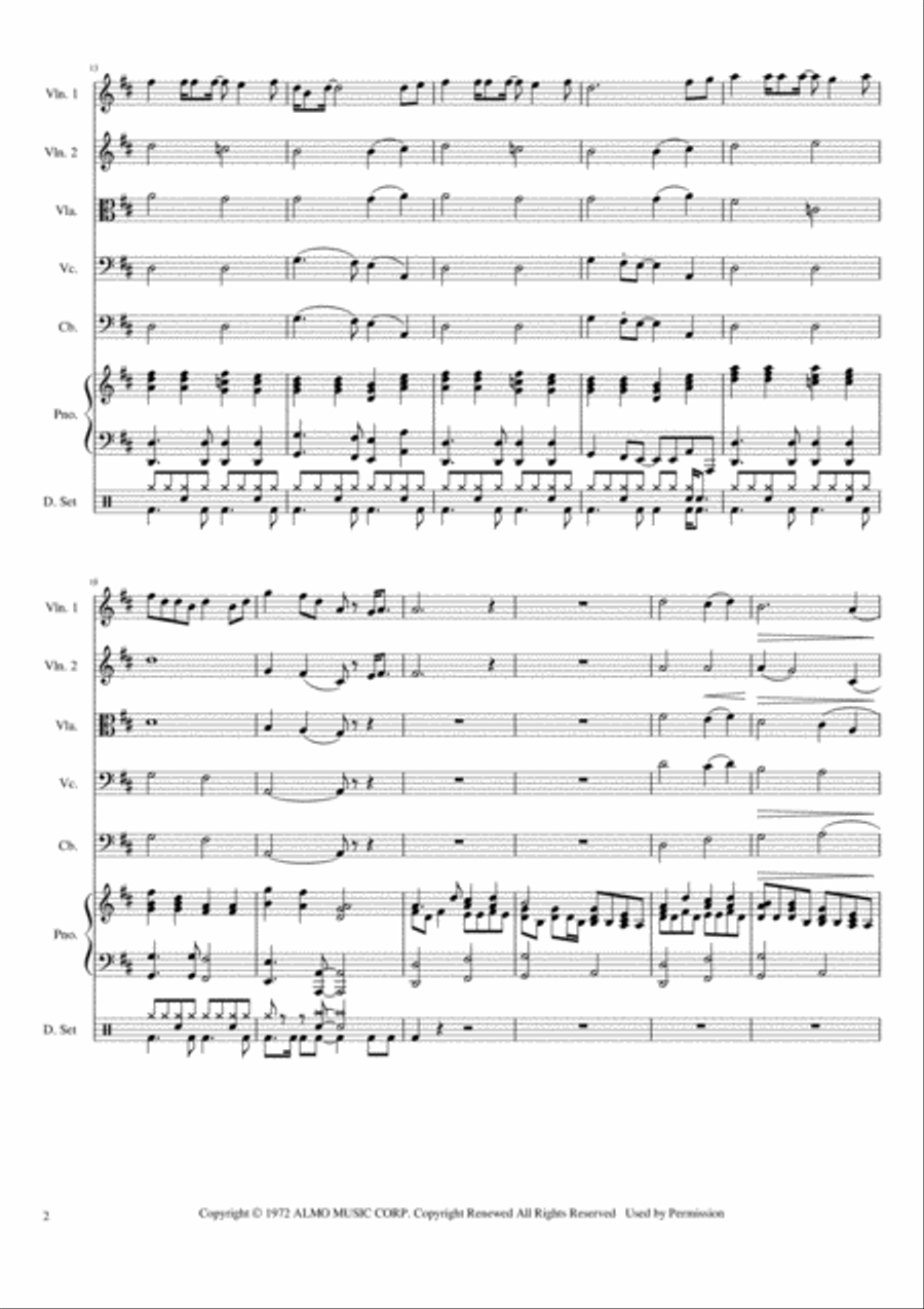 I Won't Last A Day Without You Large Ensemble scores gallery preview page 4