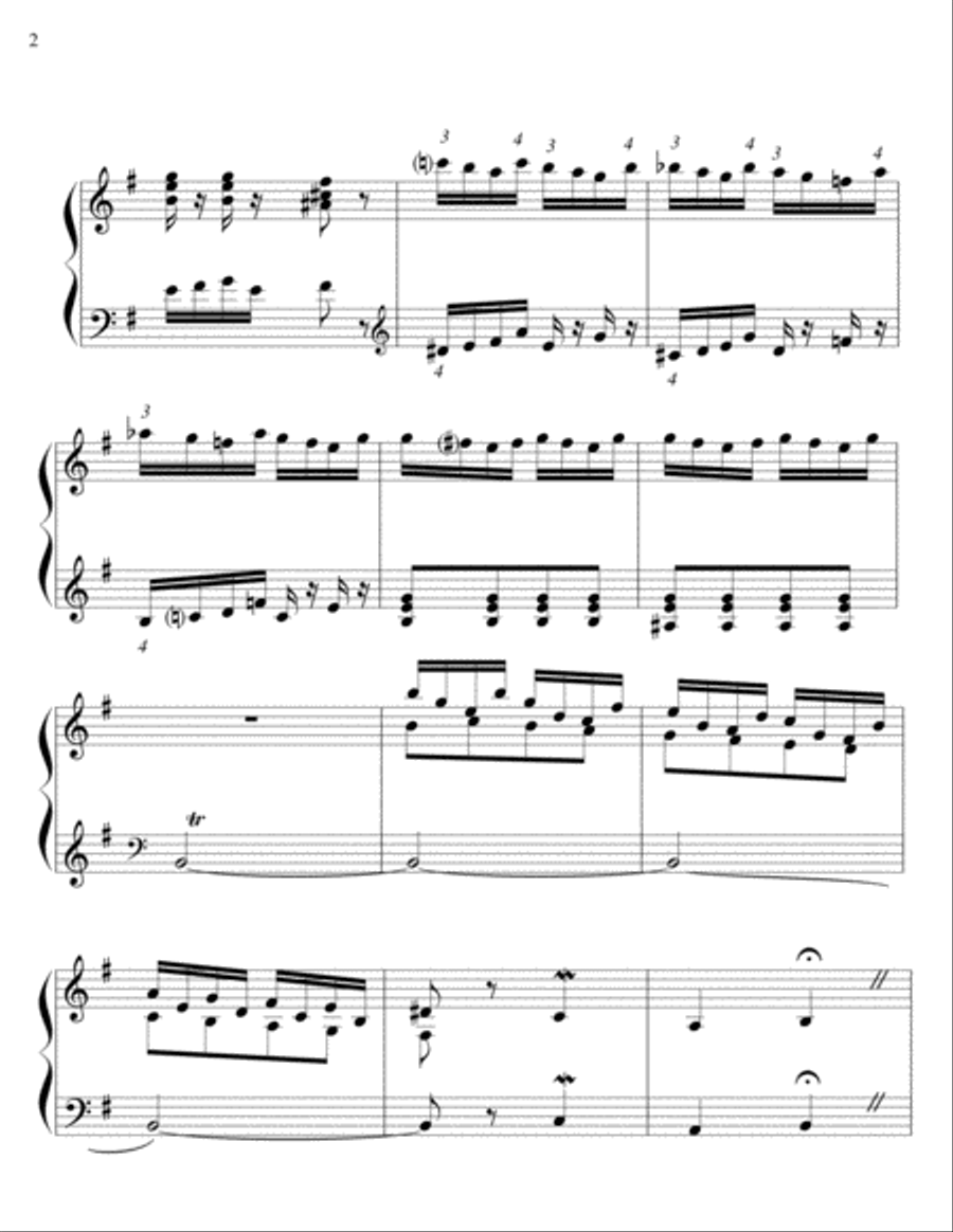 Allegro con Spirito in Minor Mode - harpsichord Harpsichord scores gallery preview page 2