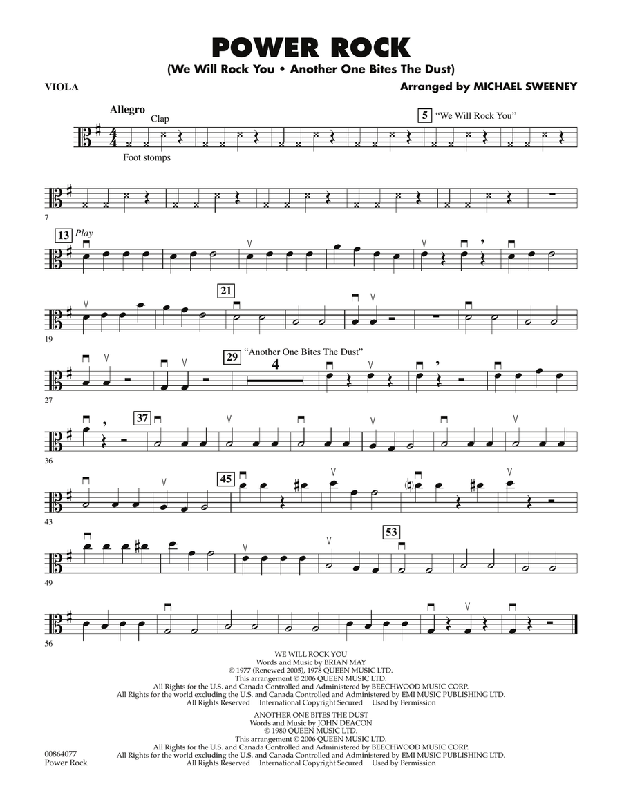 Power Rock - Viola Power Rock - Viola Orchestra scores gallery preview page 1