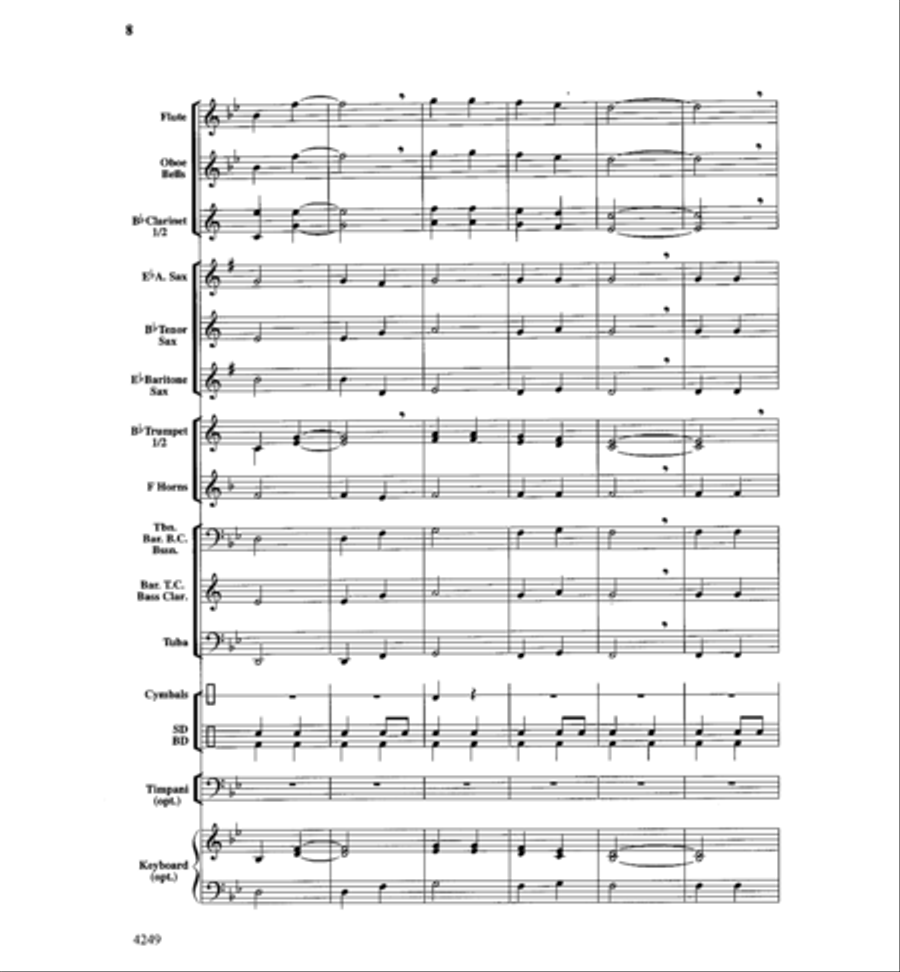 Peanuts & Peanut Butter Concert Band scores gallery preview page 8
