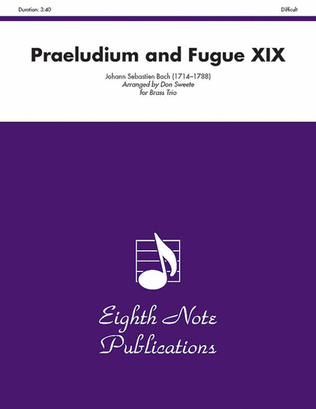 Praeludium and Fugue XIX