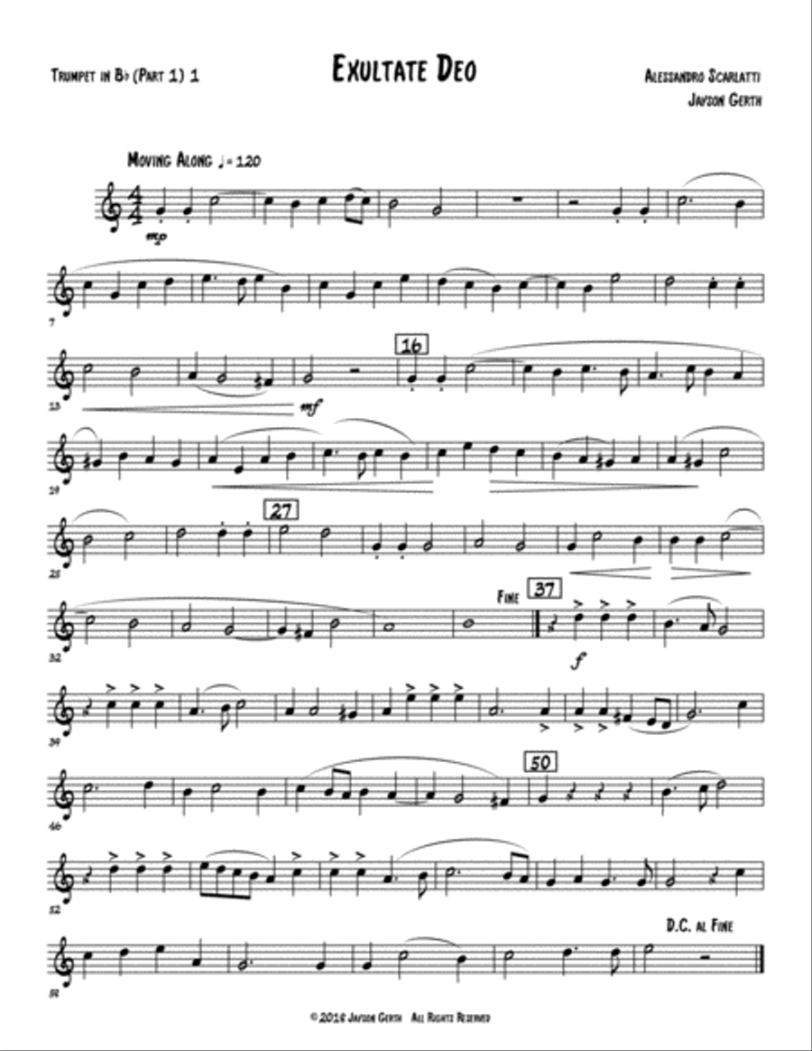 Exultate Deo (Flexible Brass Instrumentation) Brass Ensemble scores gallery preview page 6