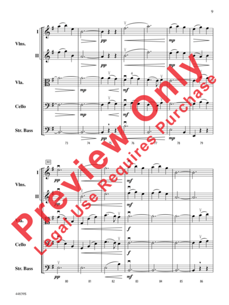 Acadia First Light String Orchestra scores gallery preview page 10