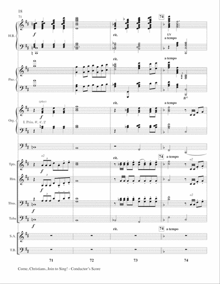 Come Christians, Join to Sing 4-Part scores gallery preview page 18