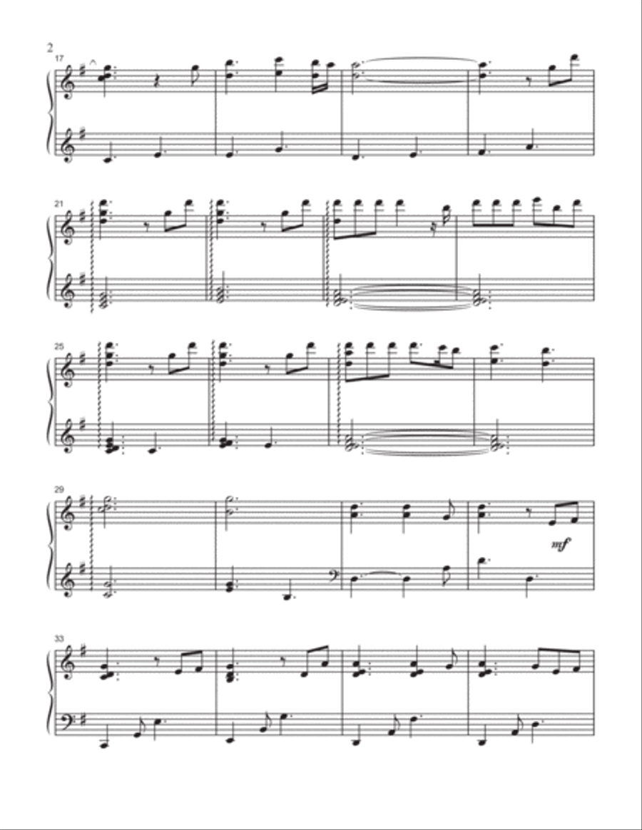 Great Are You Lord Piano Solo scores gallery preview page 3