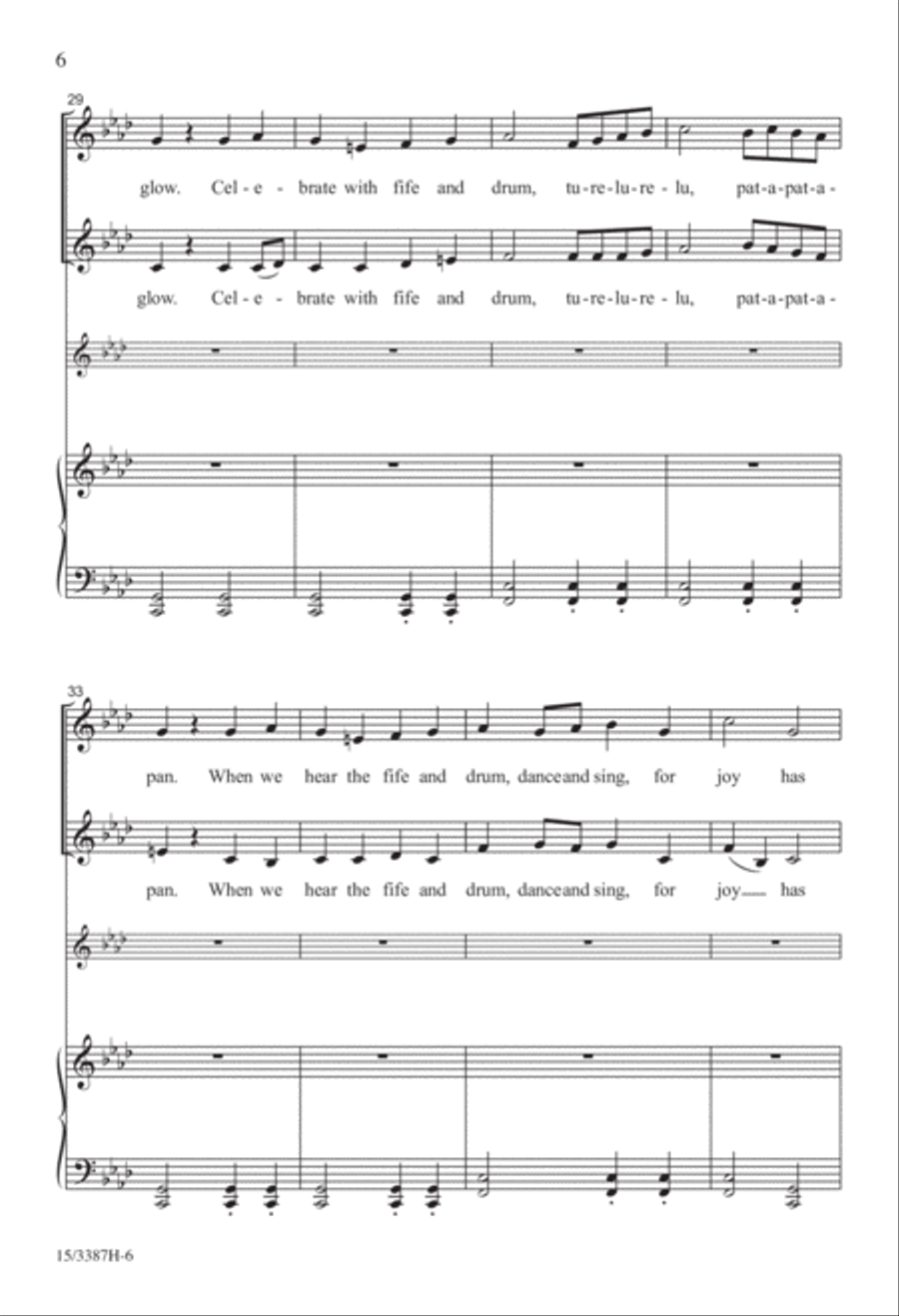 Burgundian Carol SSA scores gallery preview page 5