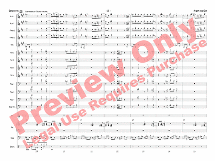 Night and Day Night and Day Jazz Ensemble scores gallery preview page 18