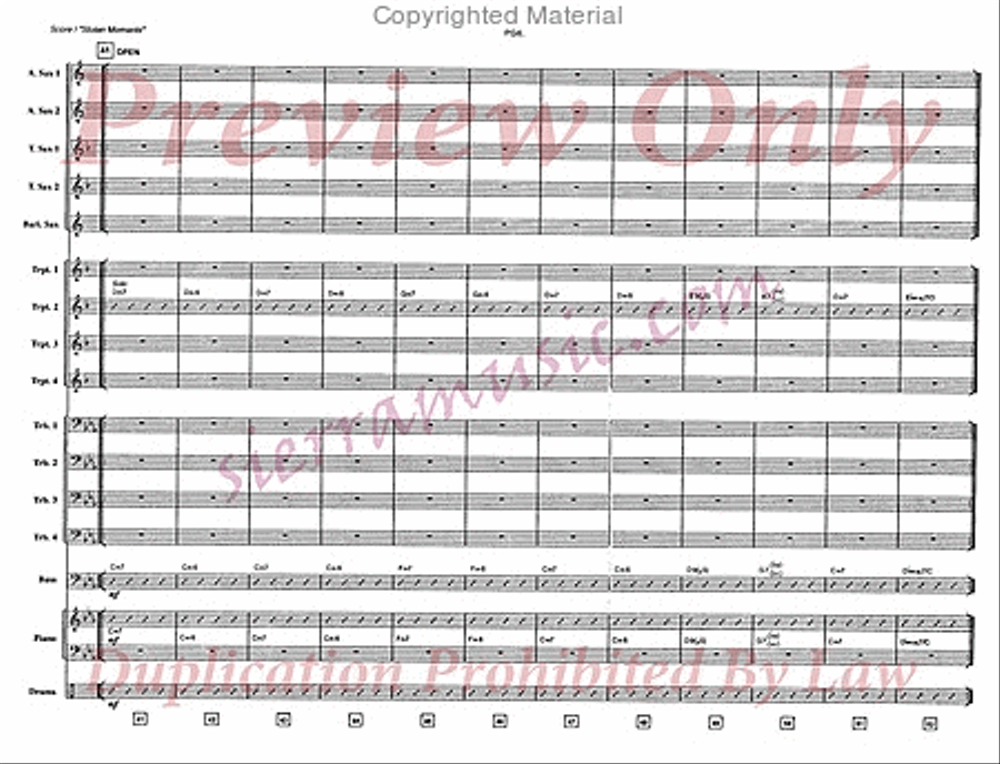 Stolen Moments Big Band scores gallery preview page 7