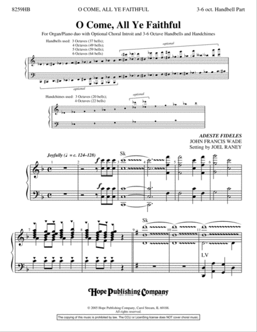 O Come, All Ye Faithful 4-Part scores gallery preview page 2