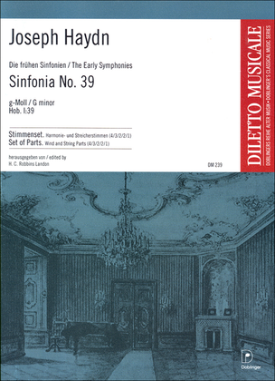 Book cover for Sinfonia Nr. 39 g-moll