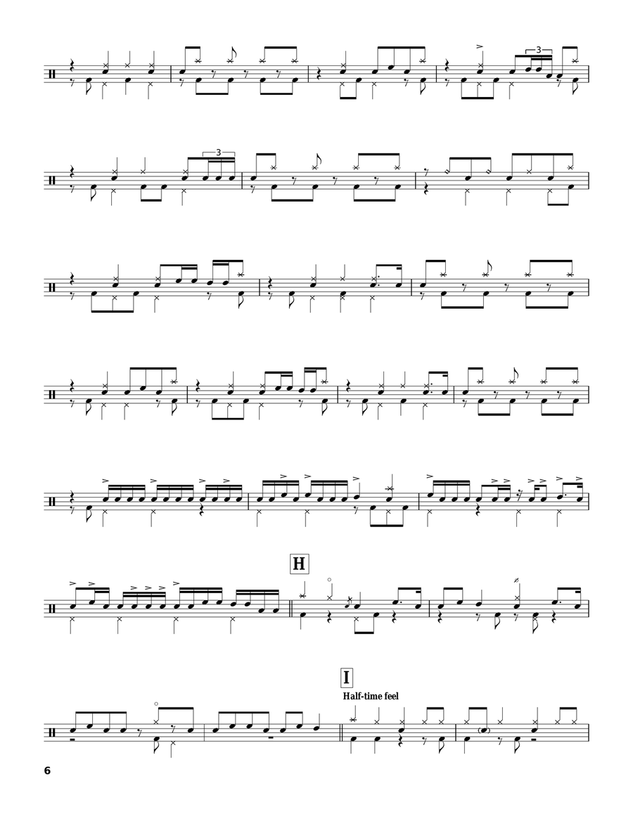 Birdland Drum Set scores gallery preview page 6