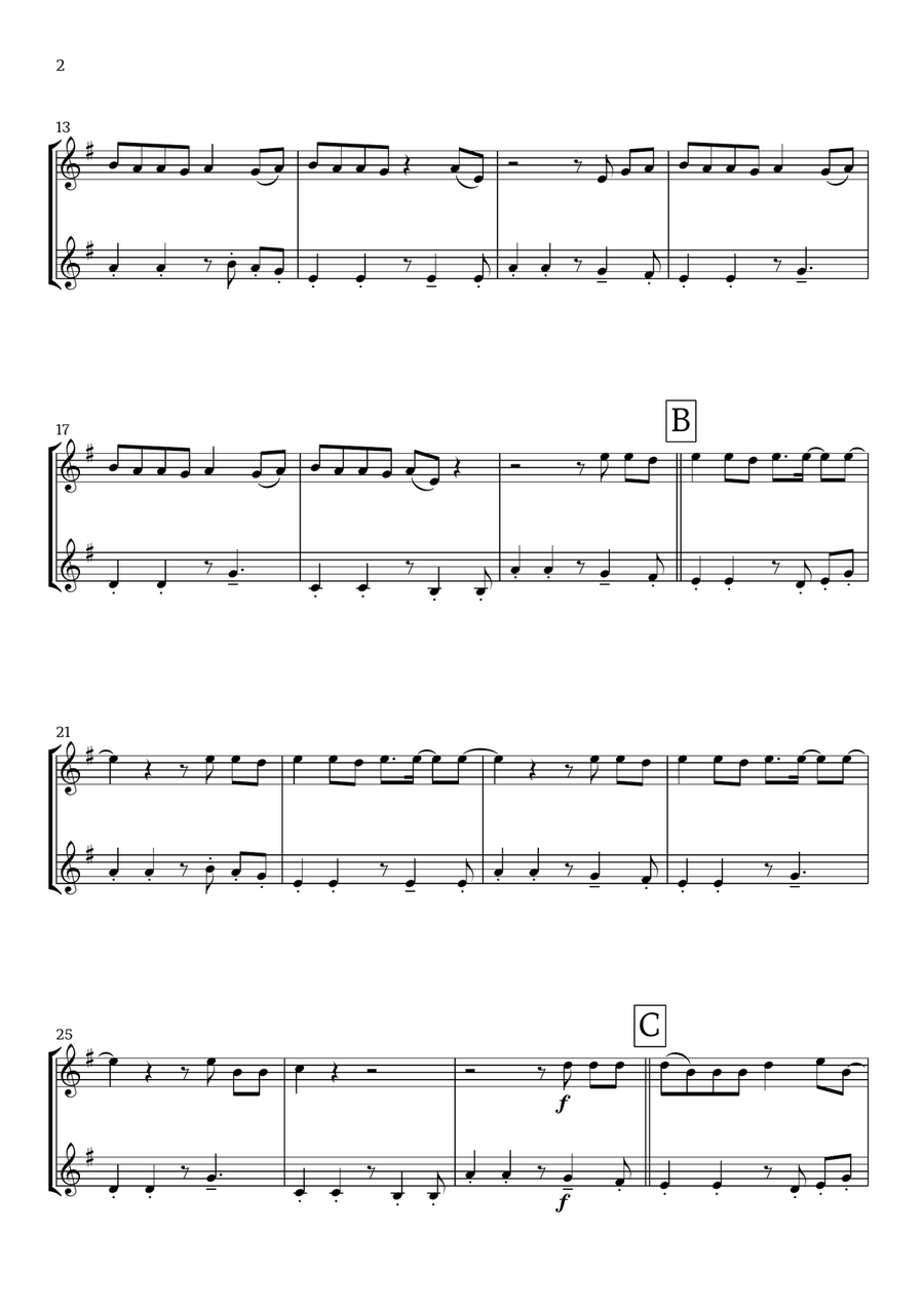 Lunch Clarinet Duet scores gallery preview page 2