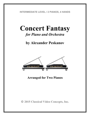 Book cover for Concert Fantasy for Piano and Orchestra (First Edition)