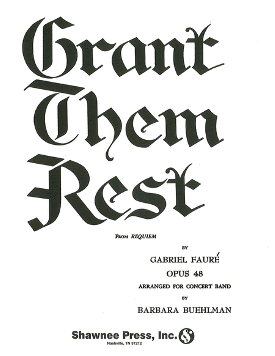 Grant Them Rest Concert Band scores gallery preview page 1
