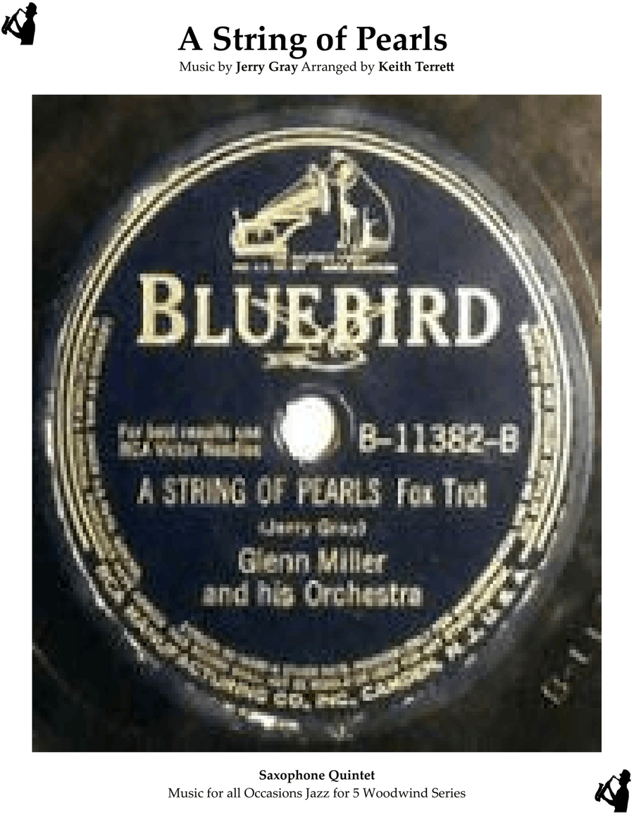 A String Of Pearls Saxophone Quintet scores gallery preview page 1