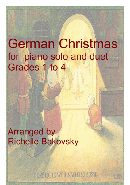 R. Bakovsky: German Christmas for piano solo and duet, grades 1 to 4 image number null