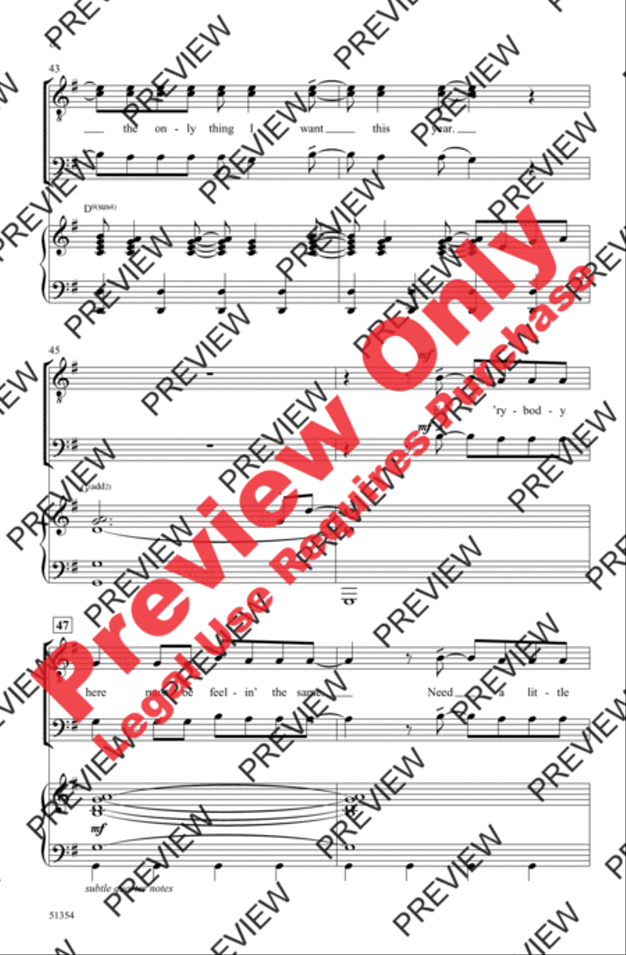 DJ Play a Christmas Song DJ Play a Christmas Song Men's Choir scores gallery preview page 8