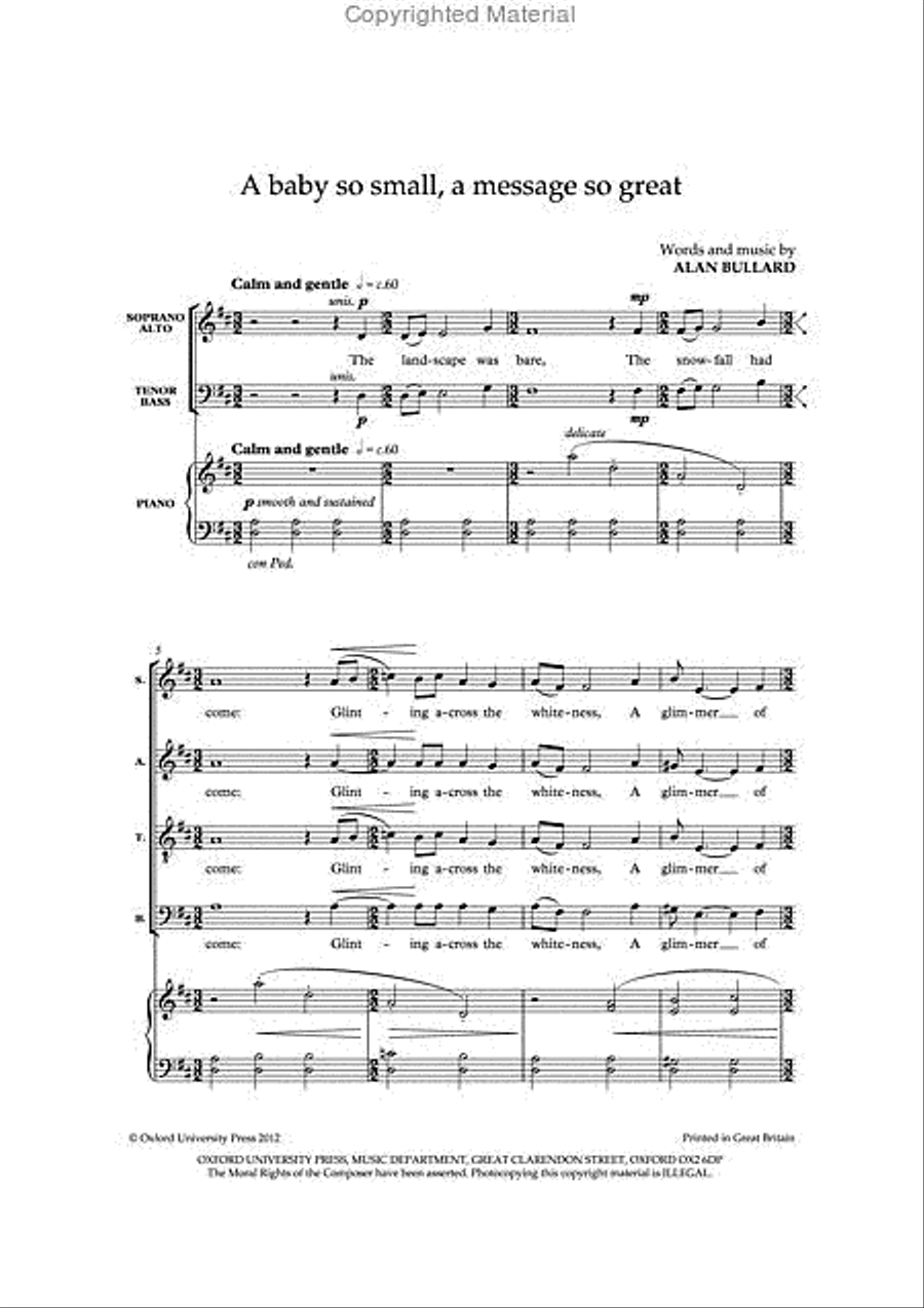 A baby so small, a message so great 4-Part scores gallery preview page 2