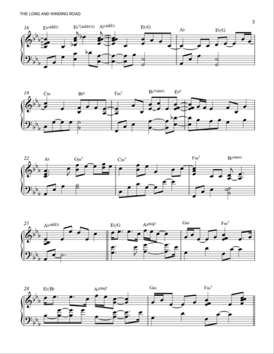 The Long And Winding Road Piano Method scores gallery preview page 3