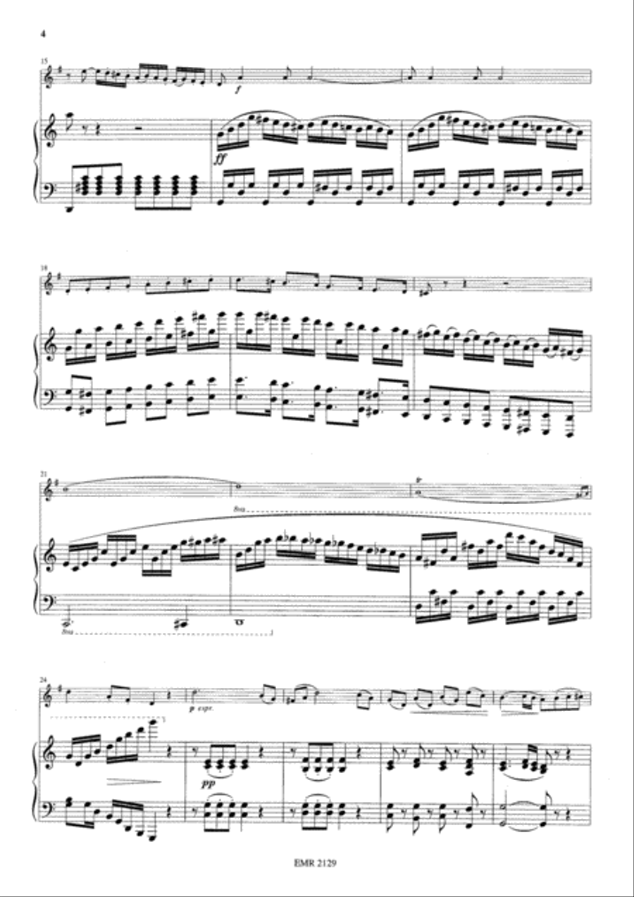 Sonate en la mineur Horn scores gallery preview page 5