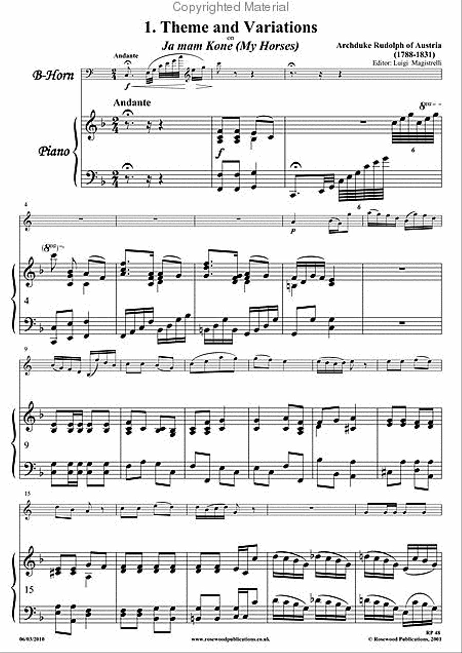 Theme & Variations Clarinet scores gallery preview page 2