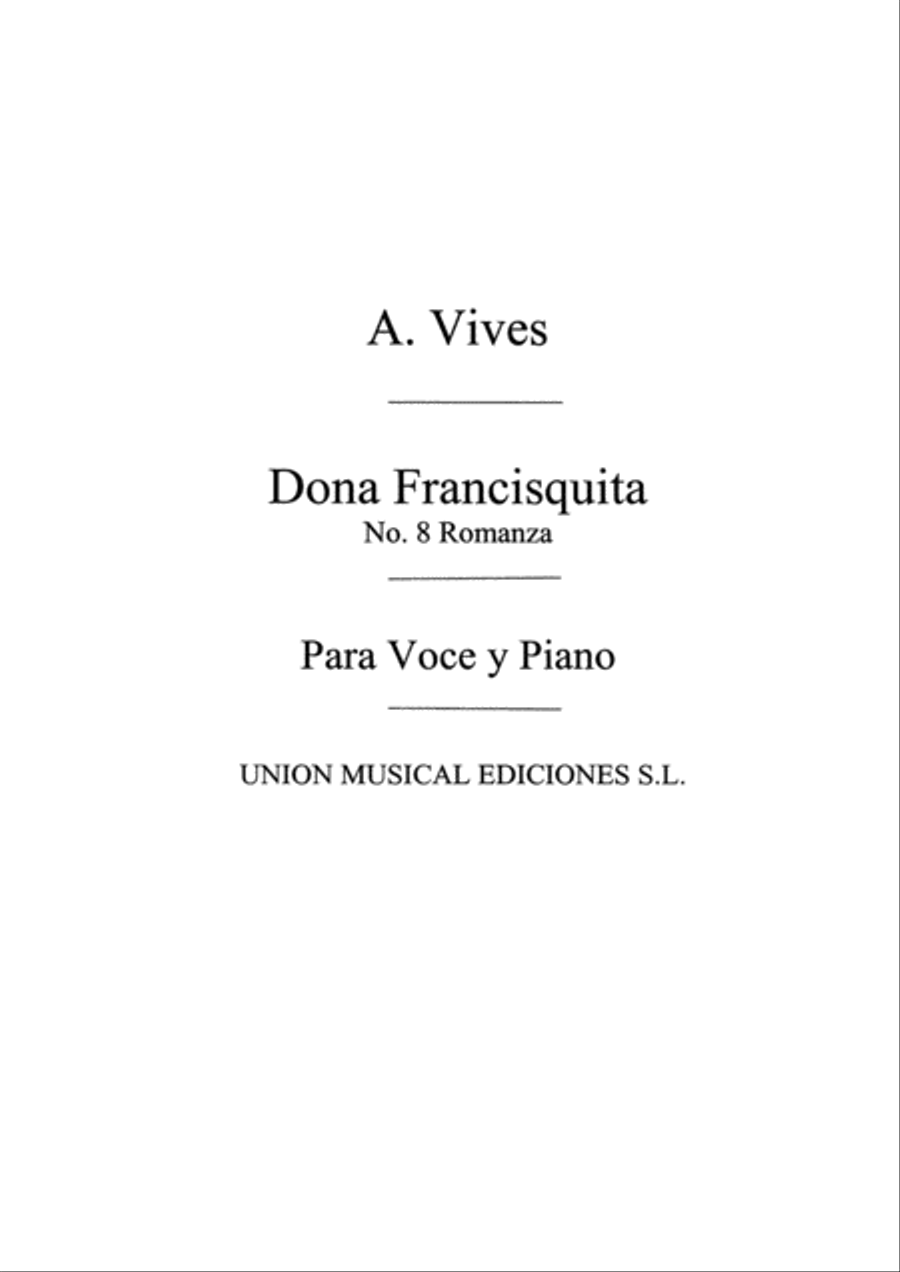 Romanza Por El Humo Se Sabe No.8 Voice Solo scores gallery preview page 1