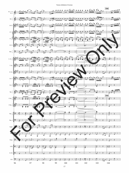 Vienna Jubilation Overture - Full Score