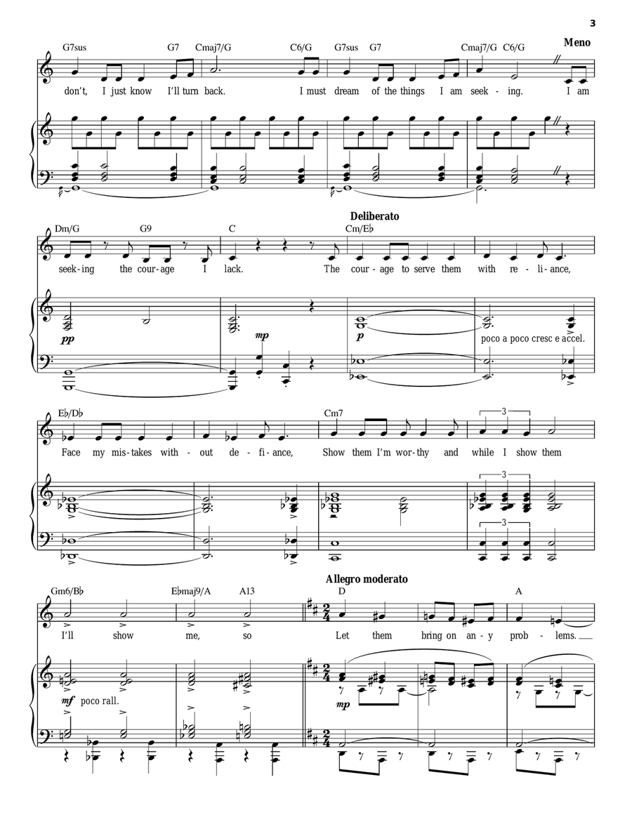 I Have Confidence (from The Sound of Music) Piano, Vocal scores gallery preview page 3