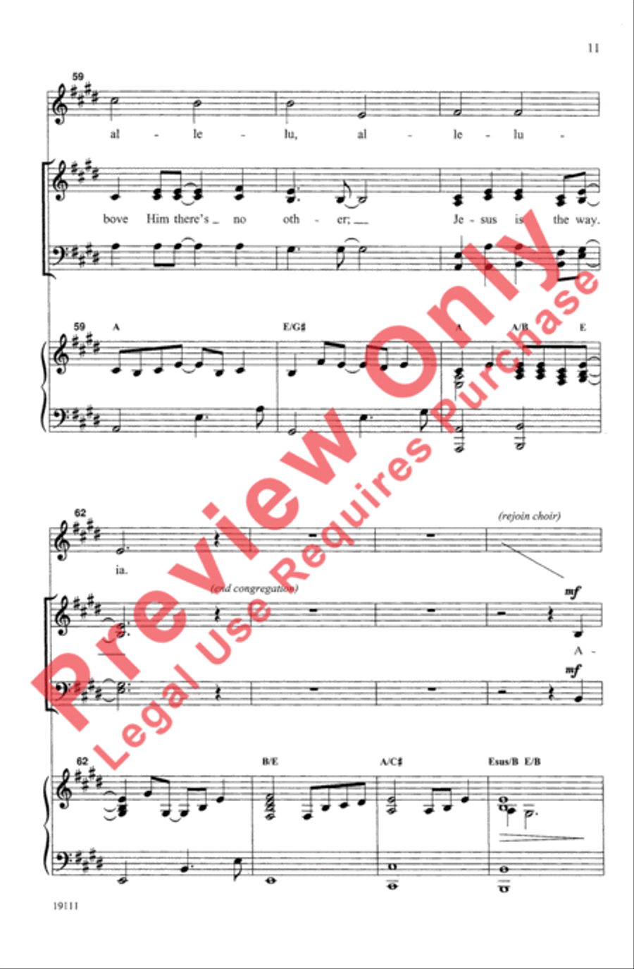 Jesus Is the Answer / Seek Ye First 4-Part scores gallery preview page 12
